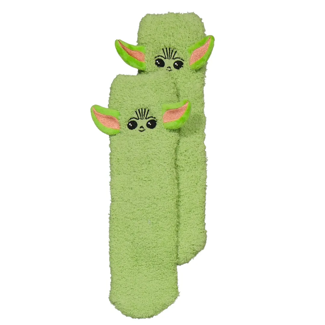 Star Wars Baby Yoda Fluffy Socks - Green