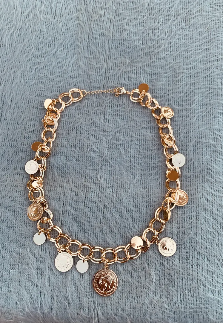 Coins Braided Necklace