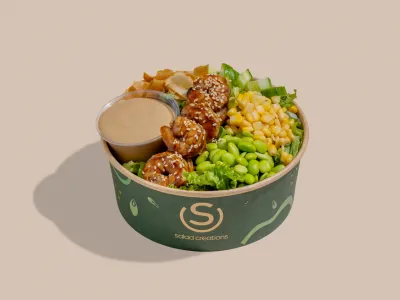 Ginger Teriyaki Shrimp Salad