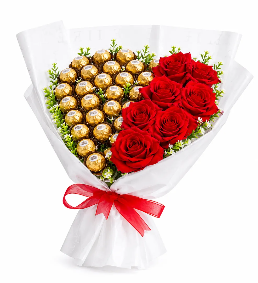 Large bouquet of love roses
