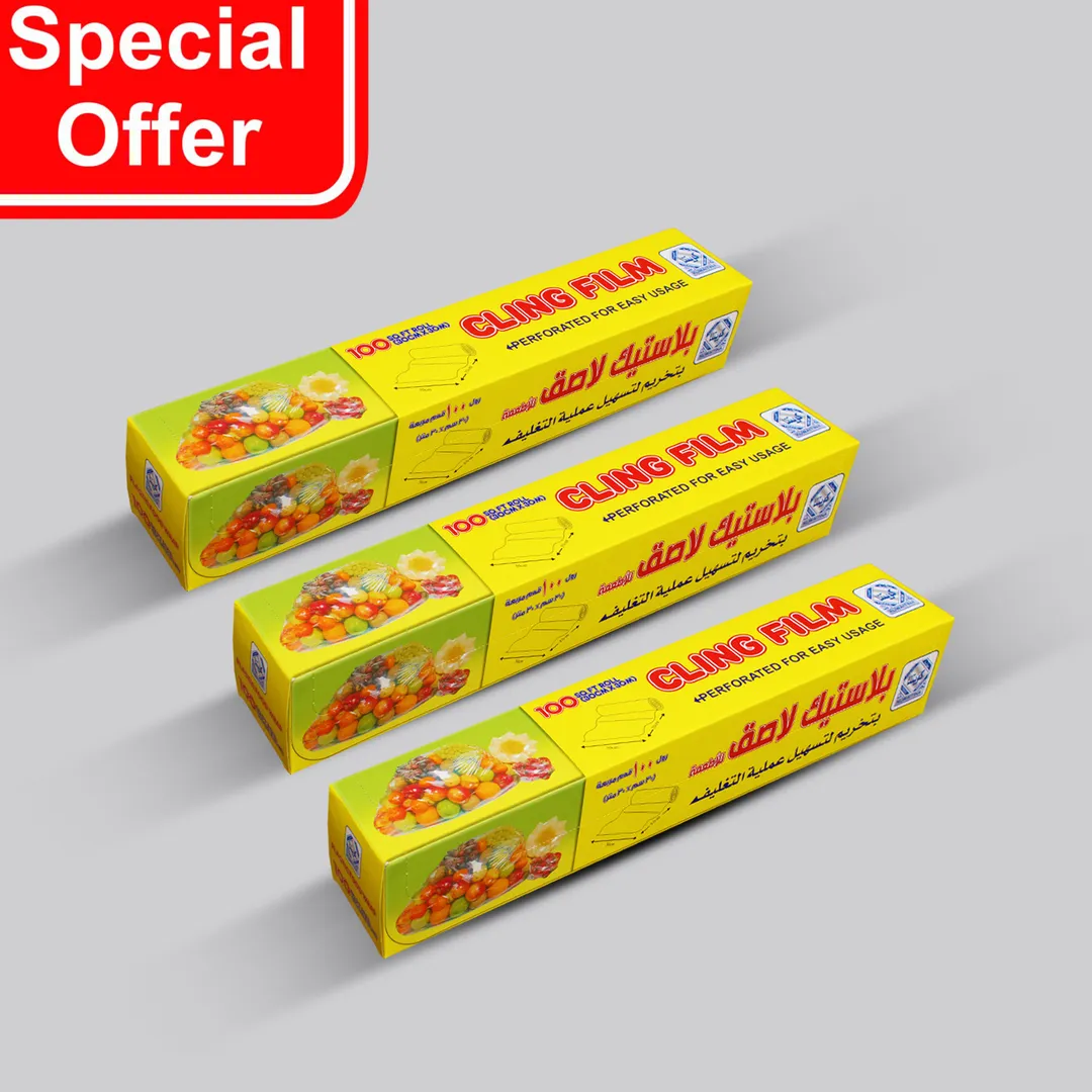OFFER 3 PCS KUWAITINA CLING FILM 100 FT.