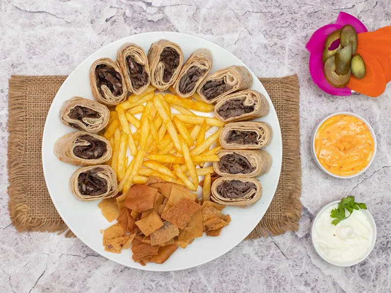 Arabic shawarma meat box