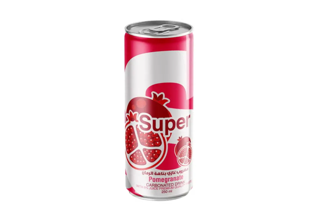 Super Pomegranate Flavored Carbonated Drink 250ml
