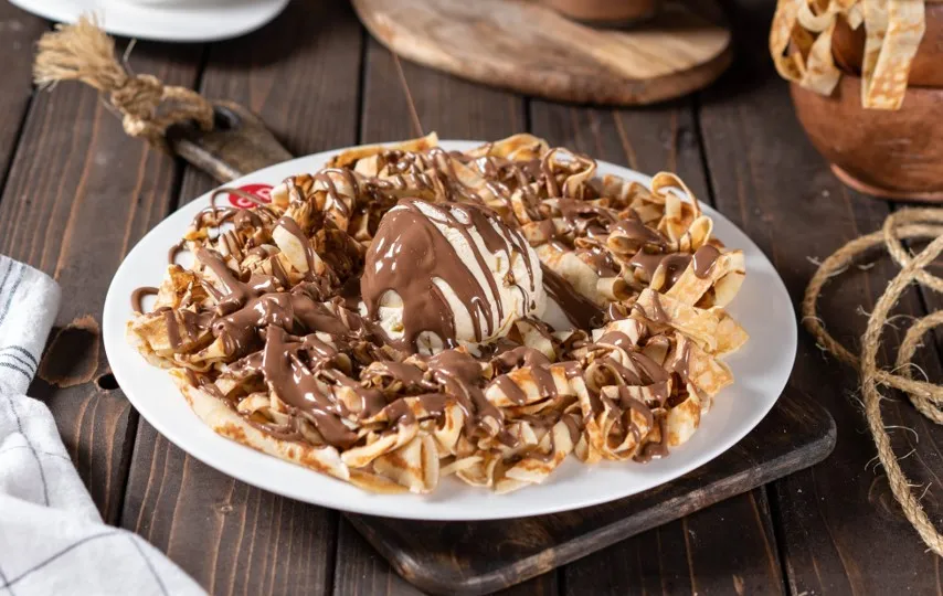fettuccine crepe
