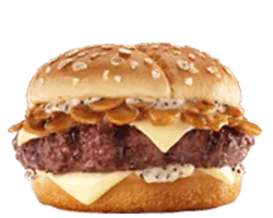 MUSHROOM N SWISS ANGUS THICKBURGER ®