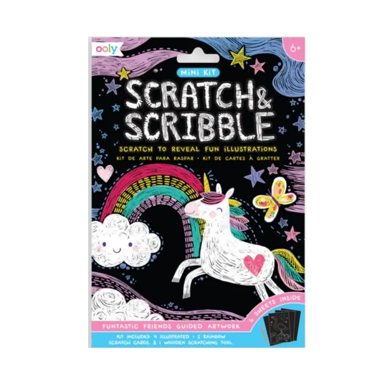 Friendly Scratch & Scribble 7PCS Mini Art Kit