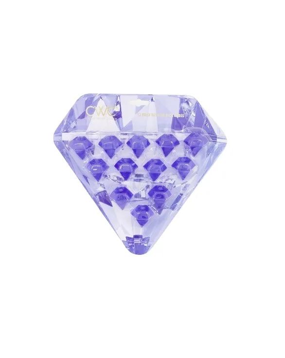 12 Reusable Ice Cubes - Diamond