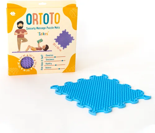 Ortoto Puzzle Mats- Spikes: Azure Blue-Single