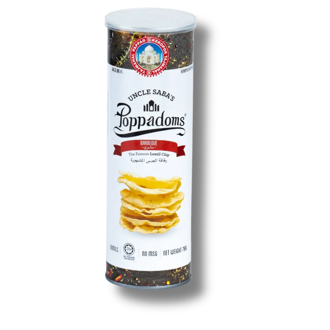 Uncle Sabas Poppadoms Barbecue70gm