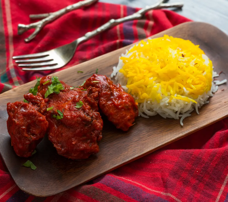 Chicken 65 With Rice