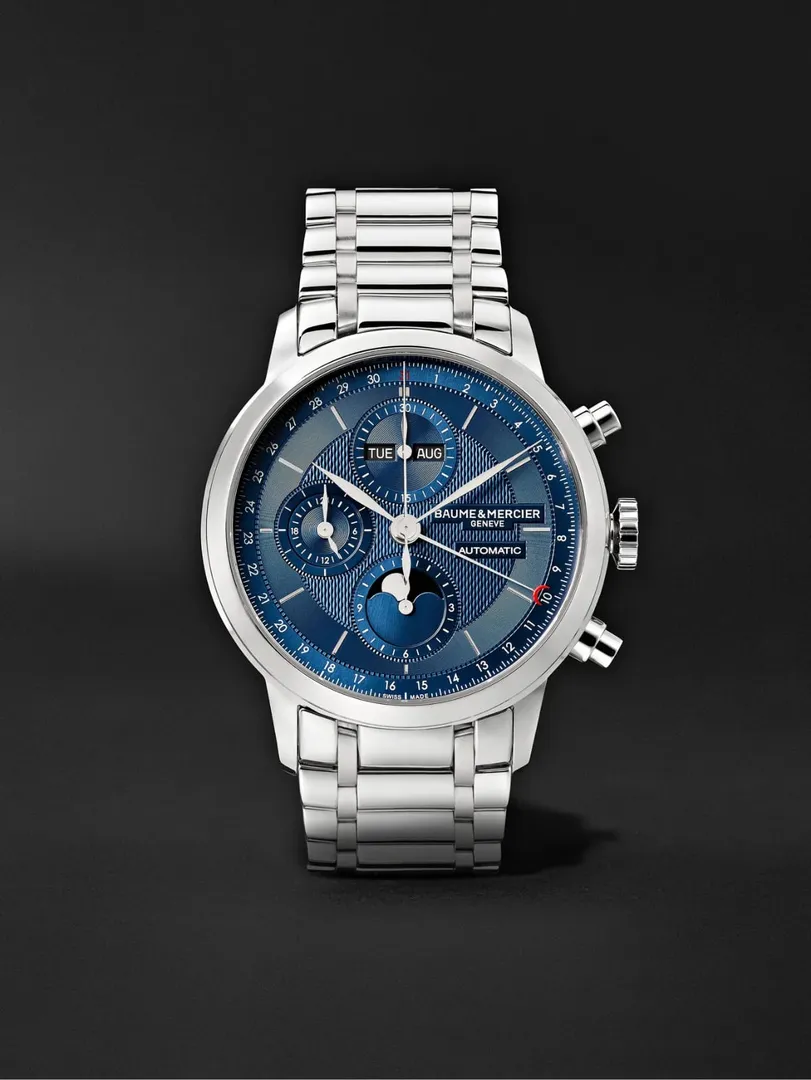 ساعة كلاسيما تقويم اوتوماتيكي لمراحل القمر من Baume & Mercier