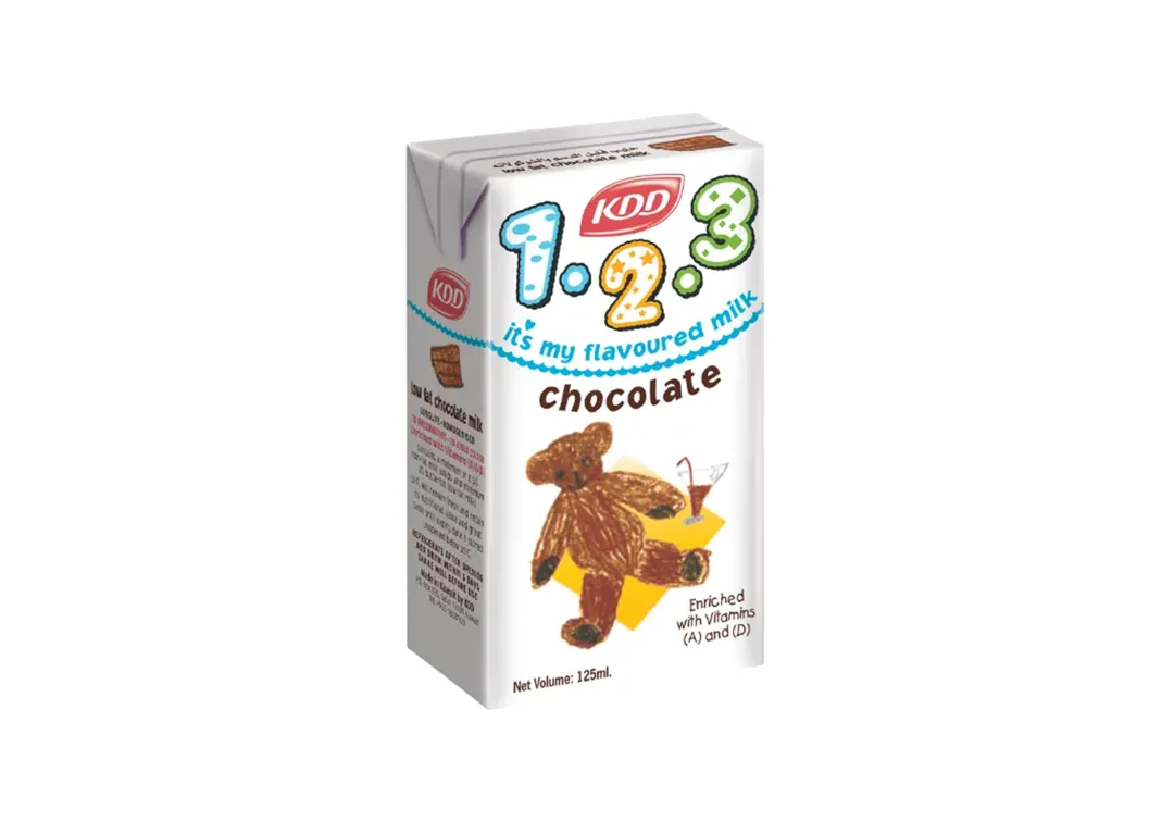 KDD 1.2.3 Chocolate Milk 125ml x 30 Pieces