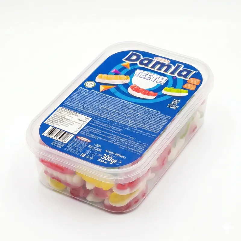 Tayas Damla Turkish Teeth shaped Gummy with Mixed Fruit Flavor 300gr