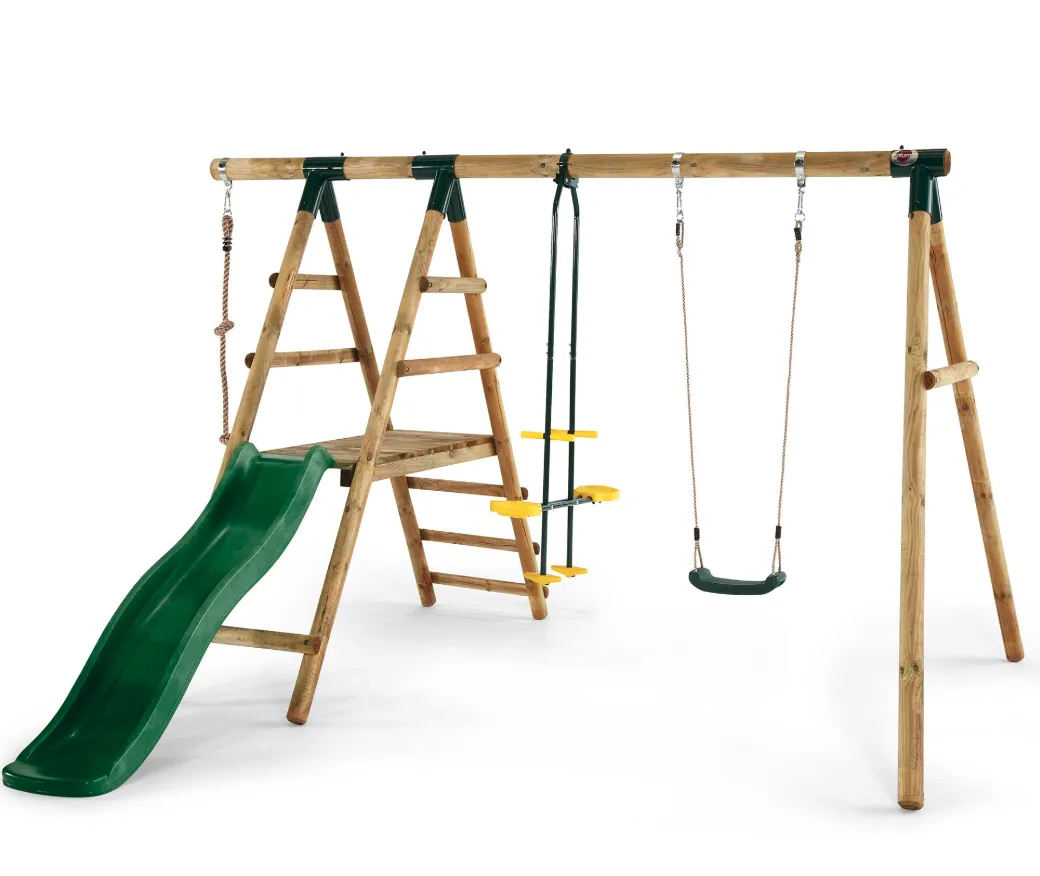 PLUM MEERKAT WOODEN GARDEN SWING SET
