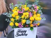 Birthday Box Yellow