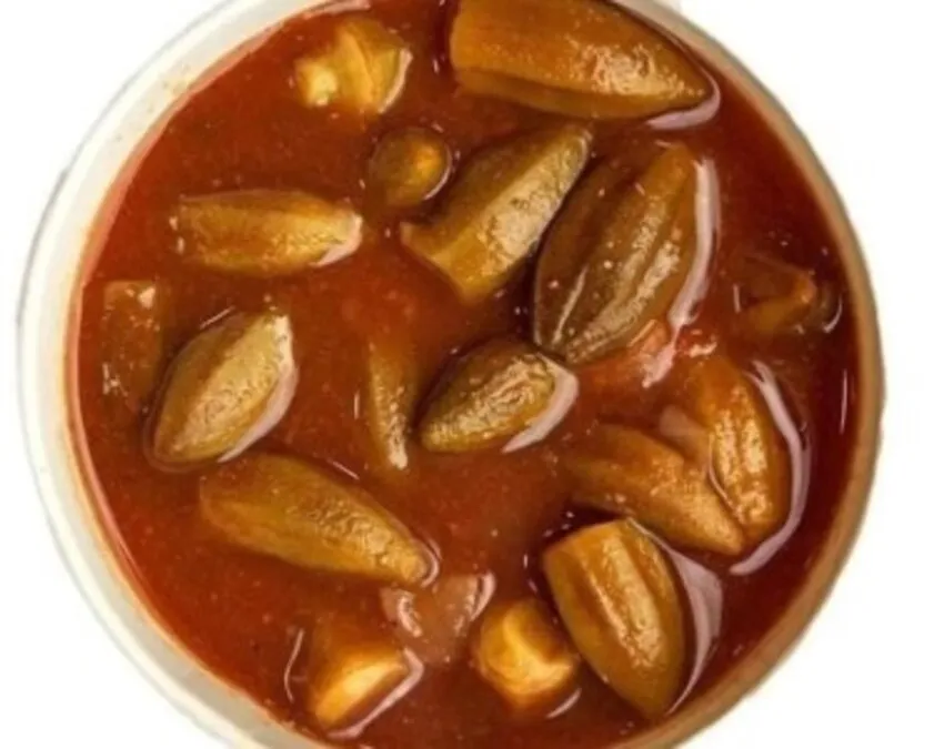 Okra stew with meat