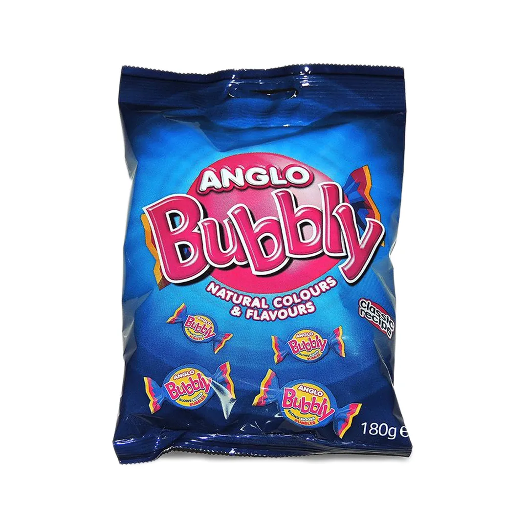 Anglo Bubbly Gum with Tutti Frutti Flavor 180g