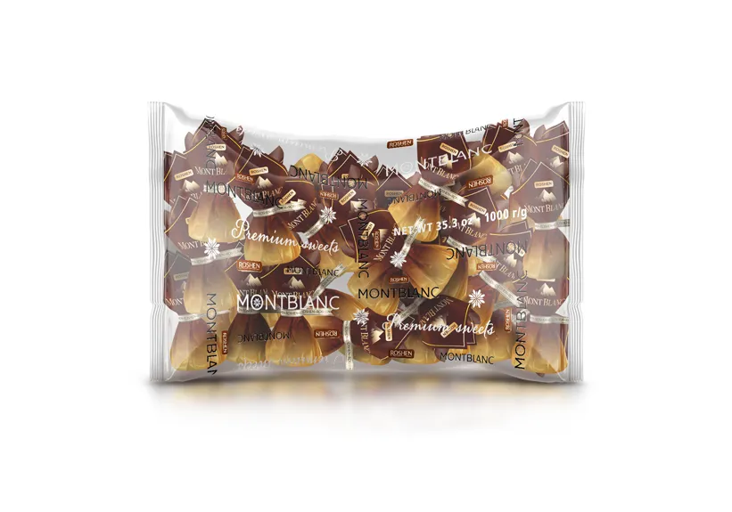 Roshen Mont Blanc Chocolate With Whole Hazelnnut filling 1kg