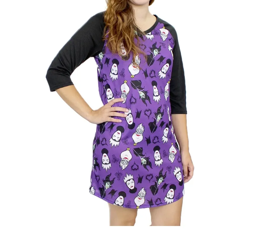 Villains Women Pajamas Short Dress