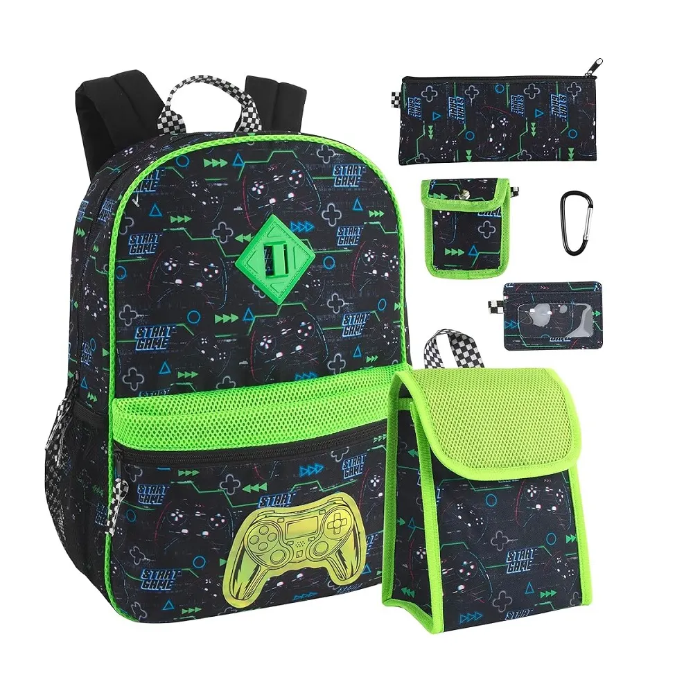 6 in 1 School Bag Set - Gamer