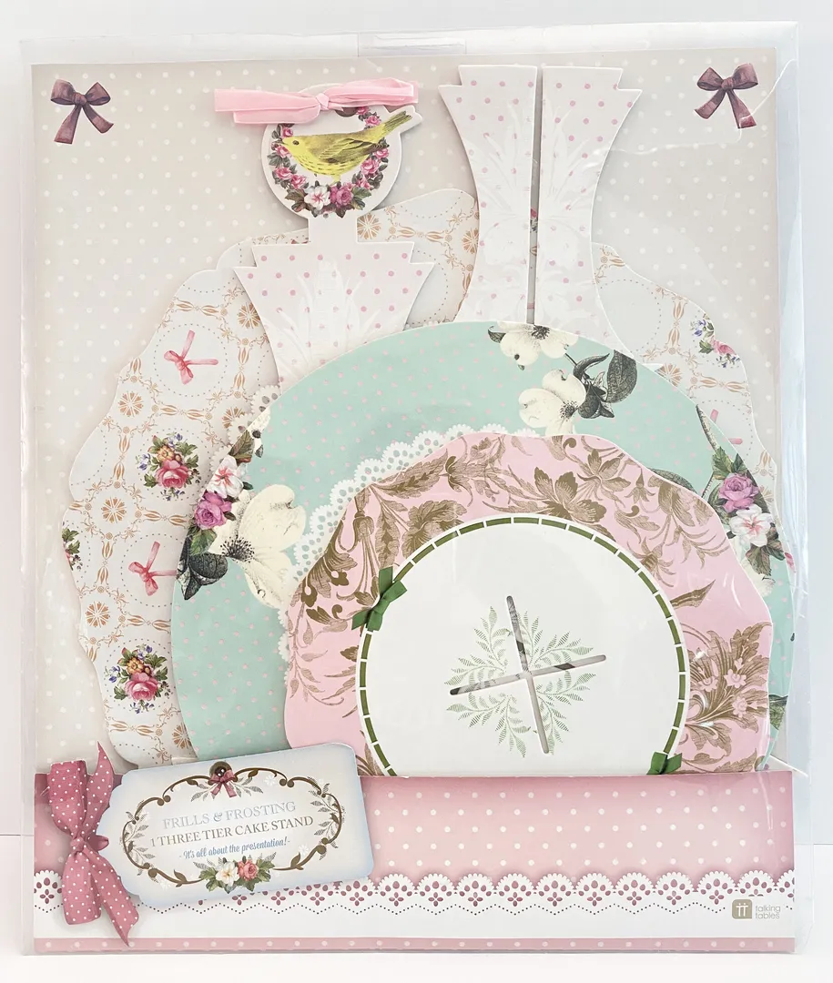 Frills and frosting cake stand