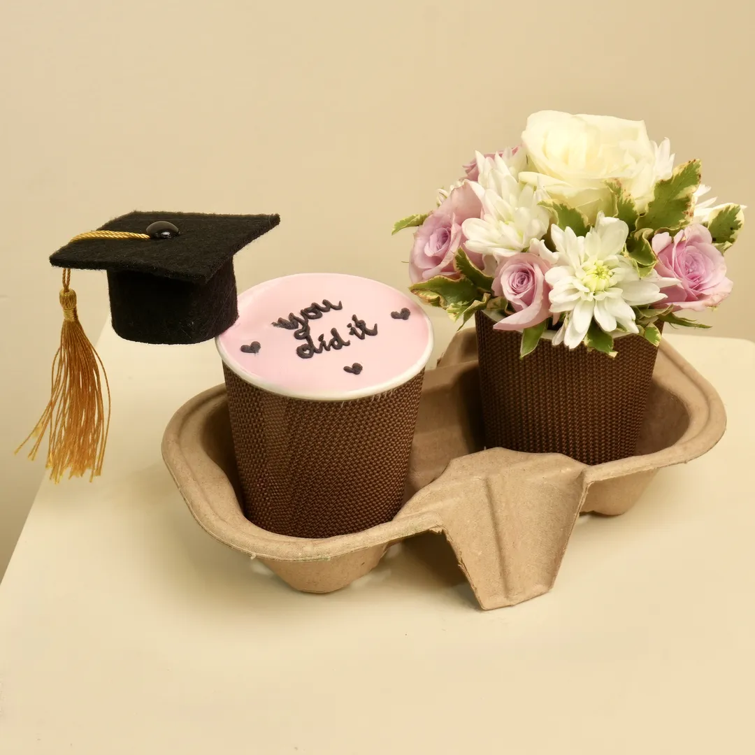 Flower and Cake Graduation Package