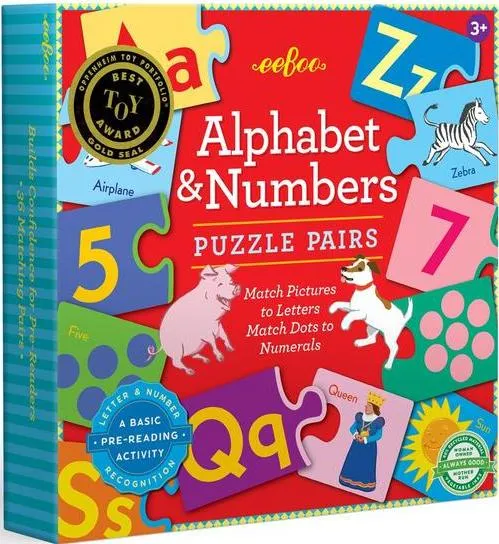 Alphabet & Numbers Puzzle Pair