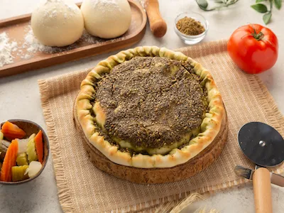 Thyme Stuffed with Labneh, Vegetables