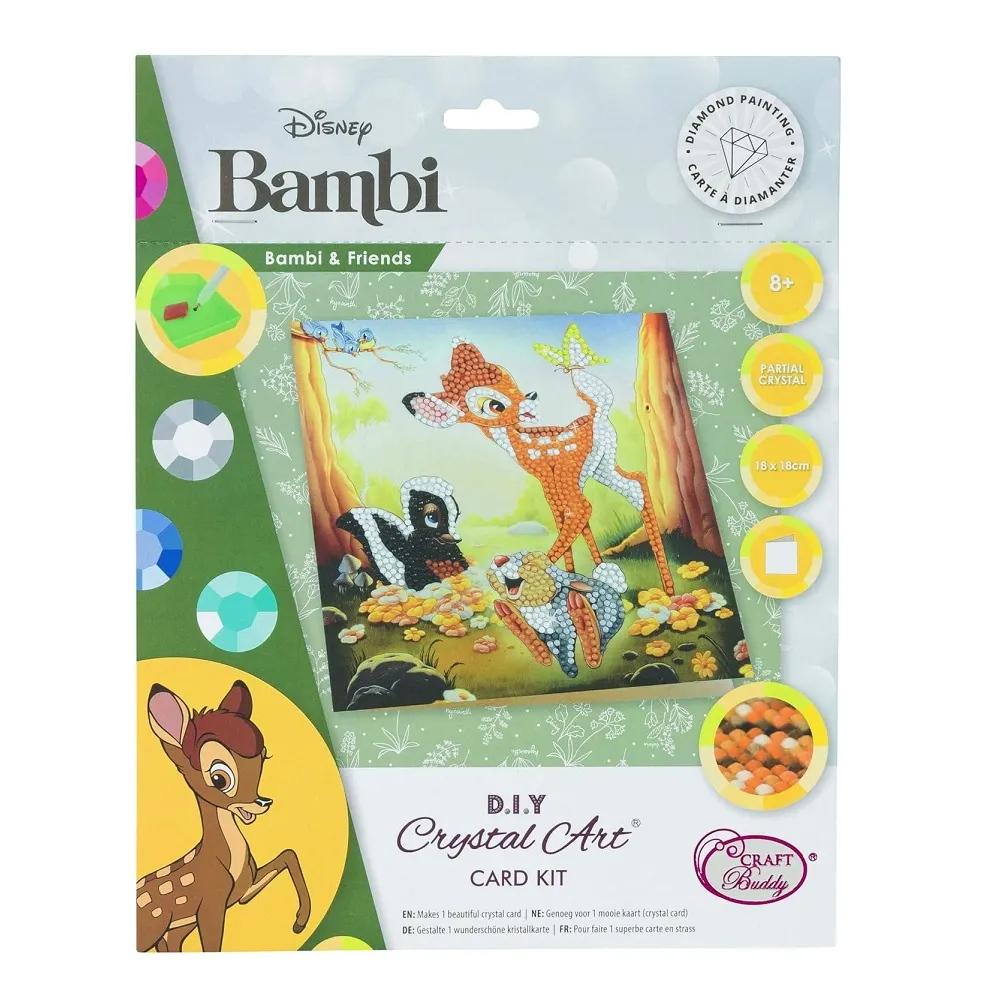 Disney Bambi & Friends Crystal Art Card Kit