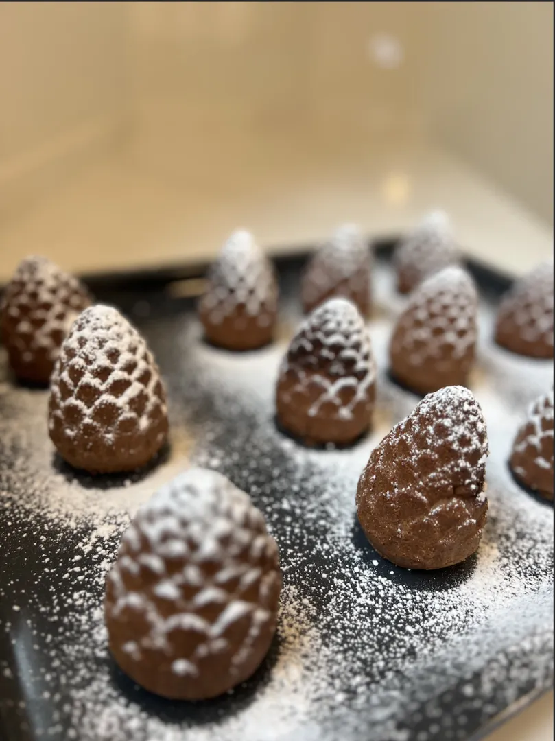 Chocolate Pinecones✅🥜