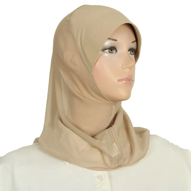 قبعة شيفون نايلون بالمقوي بدون خيط