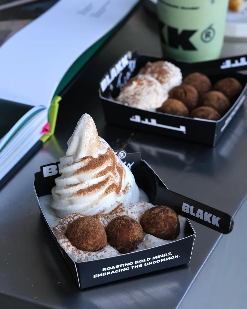 Tiramisu Balls & Soft Serve