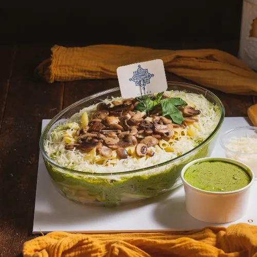 Avocado pesto pasta