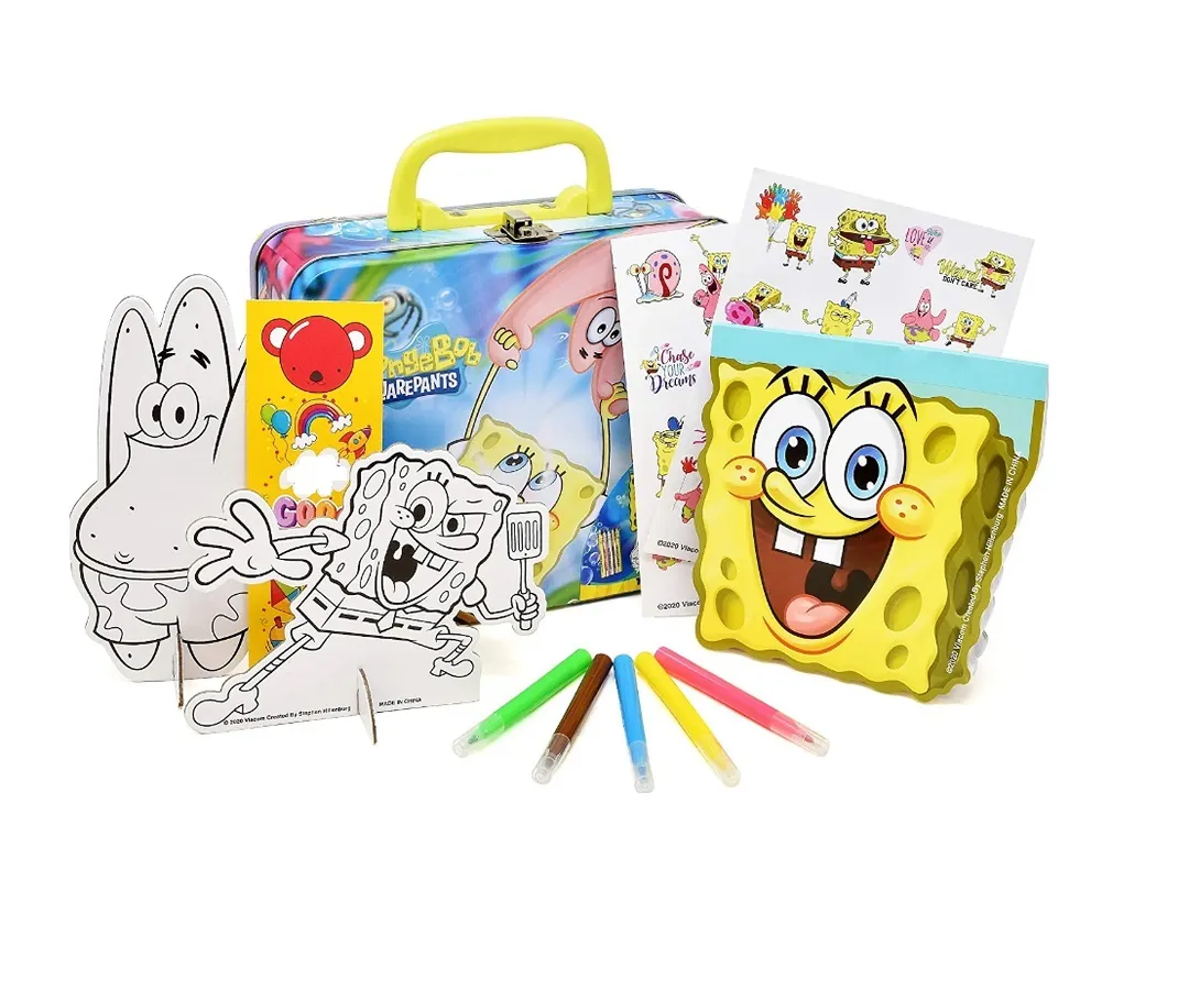 Sponge Bob Coloring & Activity Tin Box