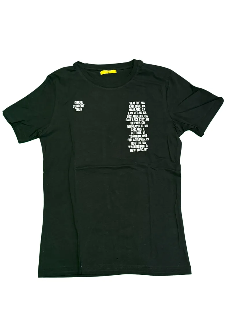 Drake Concert Tour Black T-shirt