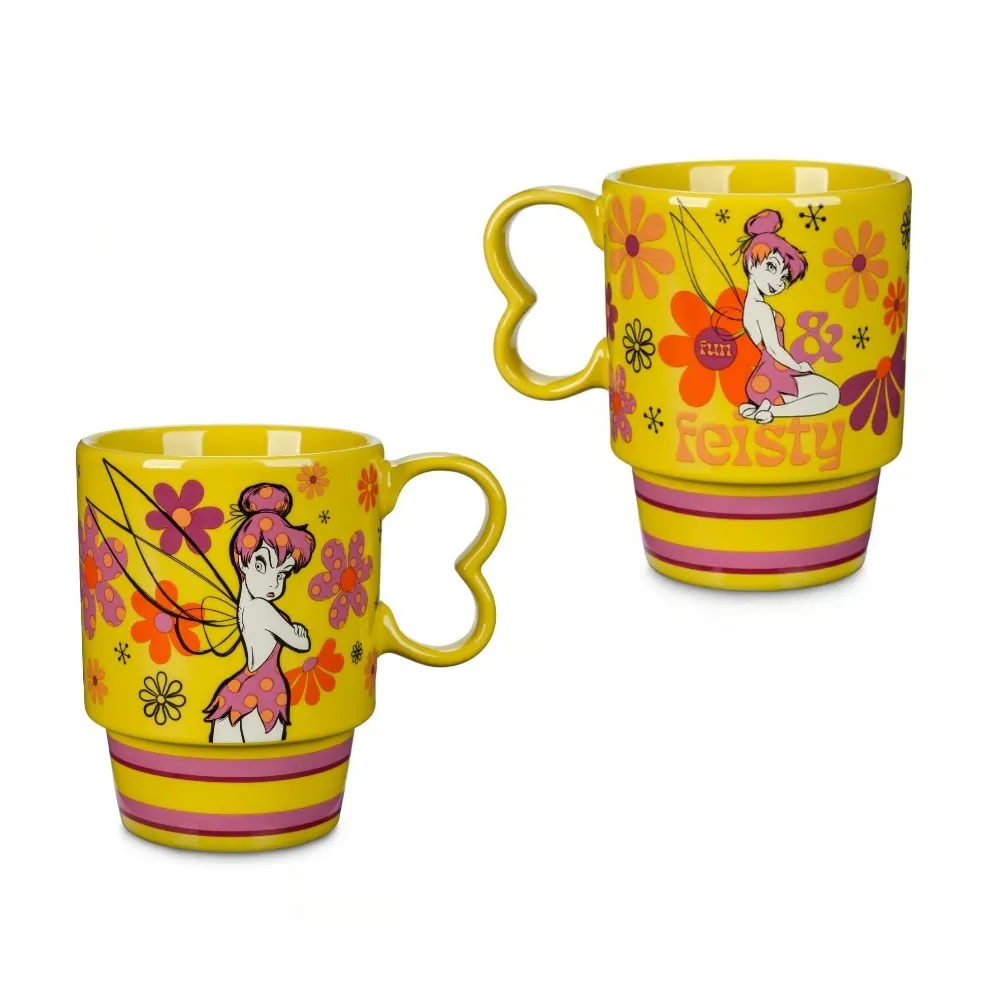 Peter Pan Tinker Bell Floral Mug