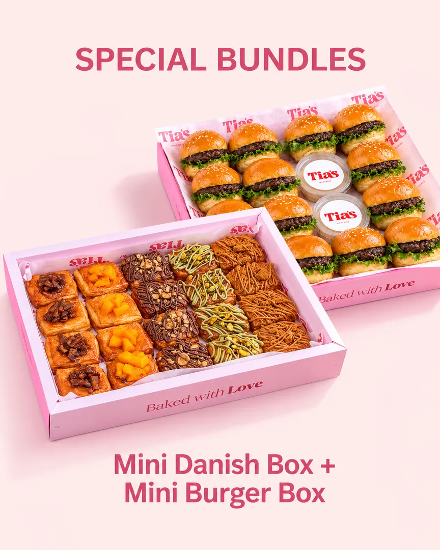 mini burger + mini danish