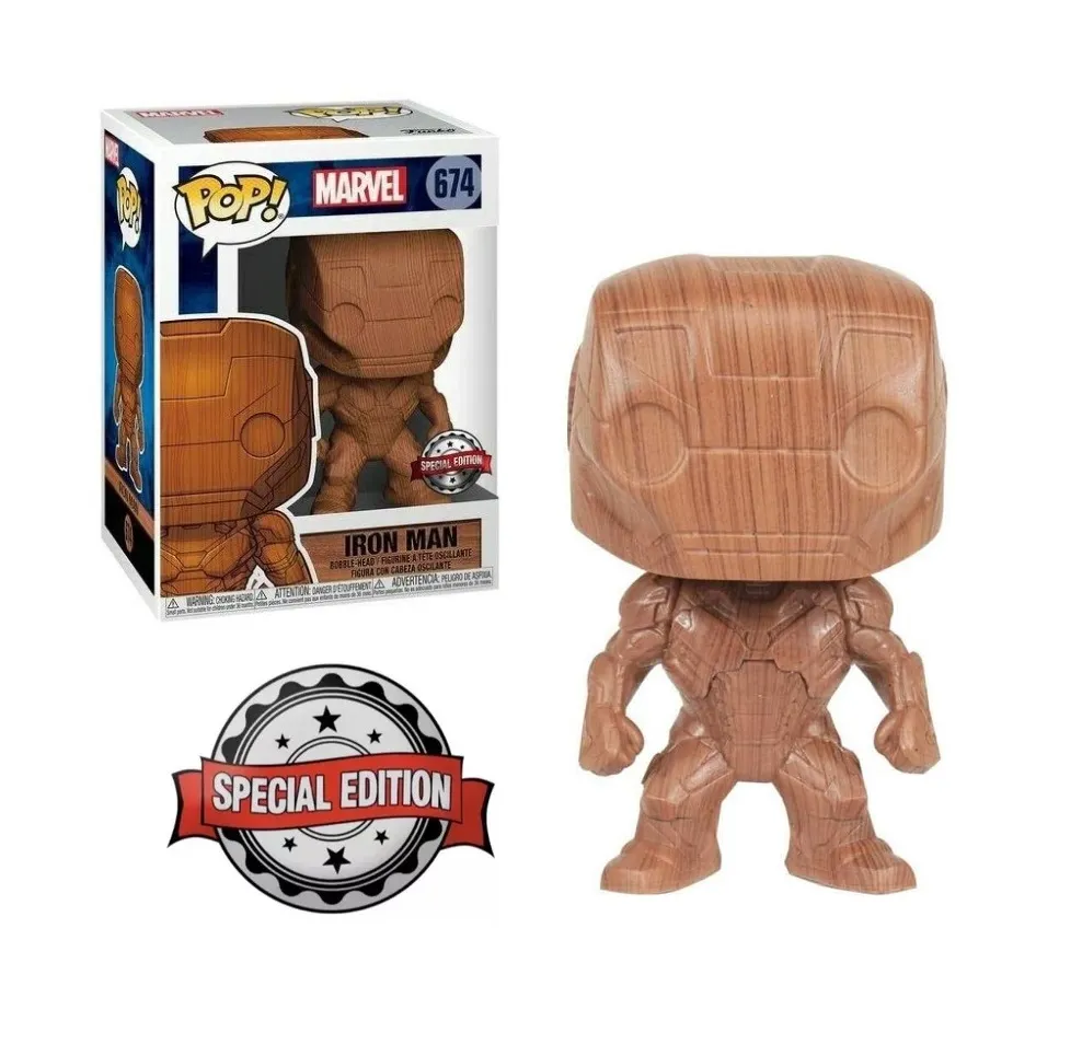 Funko POP! Iron Man Special Edition (Wood Deco)