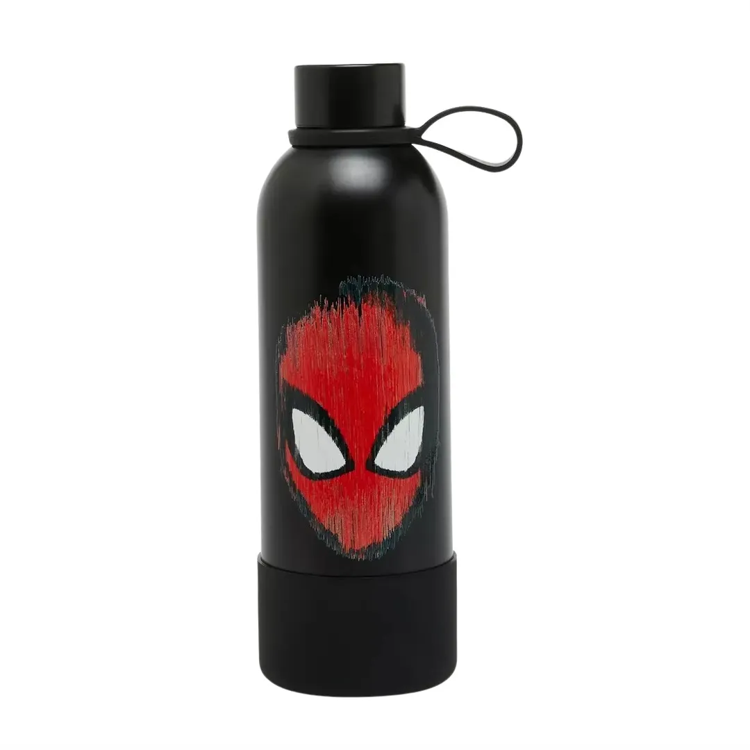 Spider Man Stainless Steel Water Bottle - Black