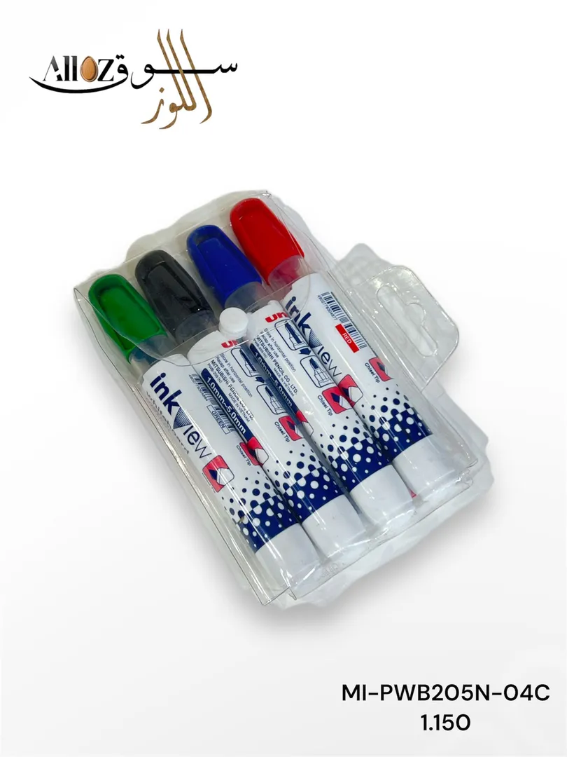 طقم اقلام سبورة 4 حبة MI-PWD205N-04C