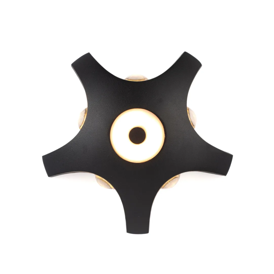 CLEVER LED Wall Lamp BLACK OUT 180x180x45mm