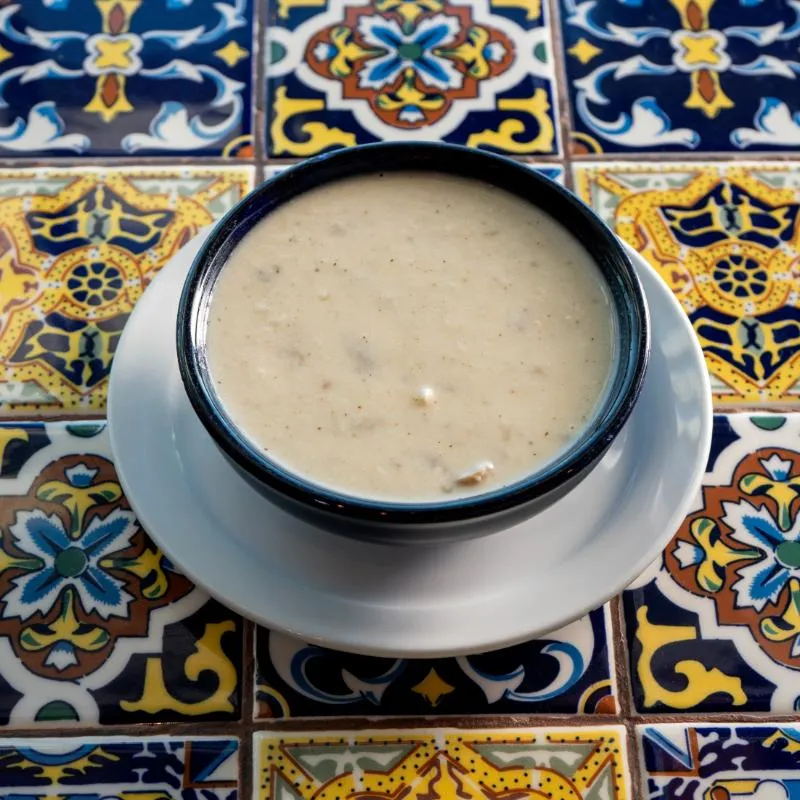 Cream of chicken and mushroom soup
