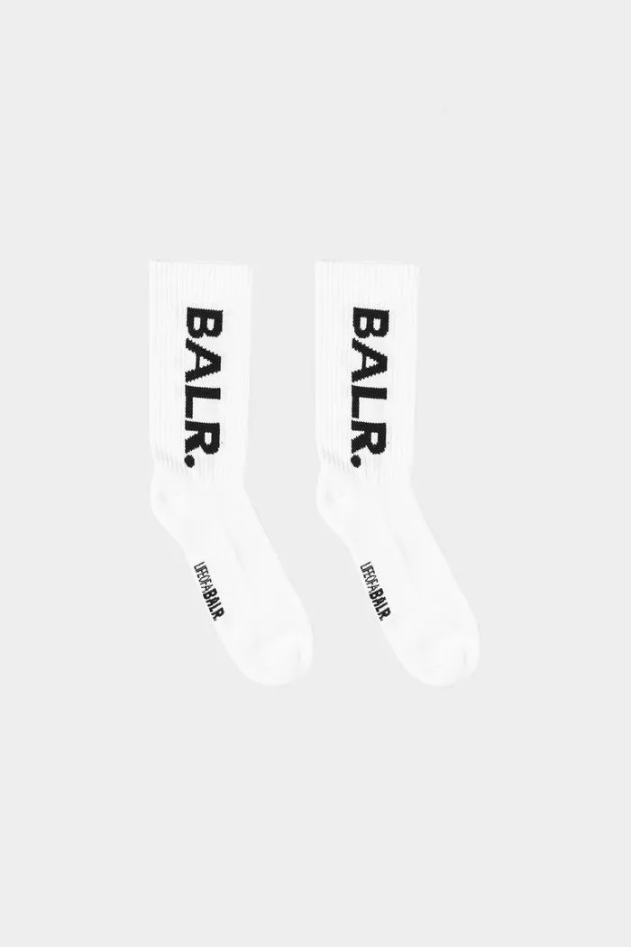 BALR RIB SPORT SOCKS 2-PACK WHITE