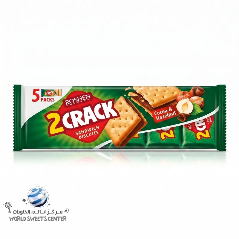 Roshen 2crack Biscuit Hazelnut (5P) 190G