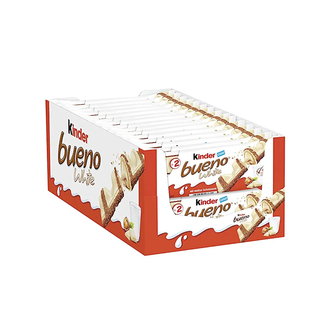 Kinder Bueno White Milk Chocolate 30 Pieces x 43g