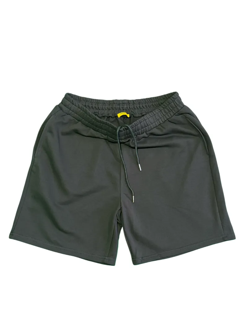 FRENCH TERRY SHORT (WASHED GREY) WITH POCKETS
