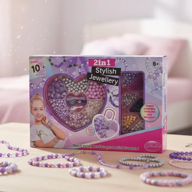 Stylish Jewellery 2 in 1 DIY Set - Heart