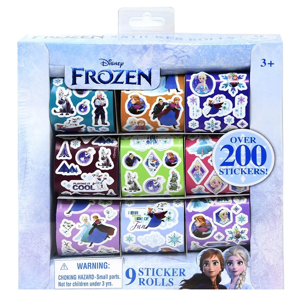 Frozen 9 Rolls Over 200 Stickers Box