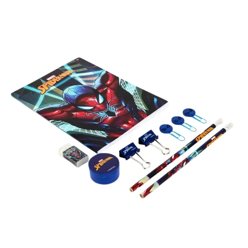 Spiderman 10 Pcs Stationery Ziplock Set