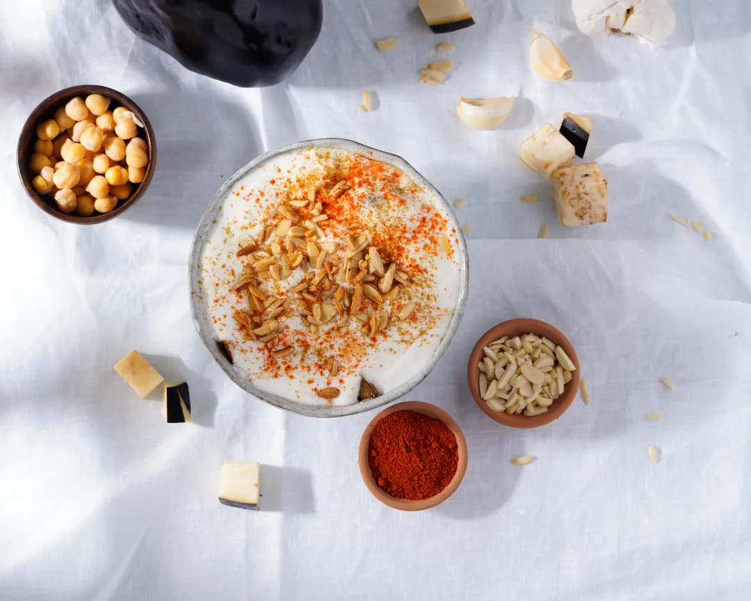 Fattah Hummus & Eggplants